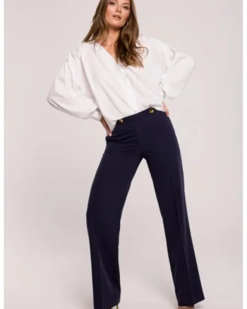 Pantaloni cu croiala dreapta,, Albastru