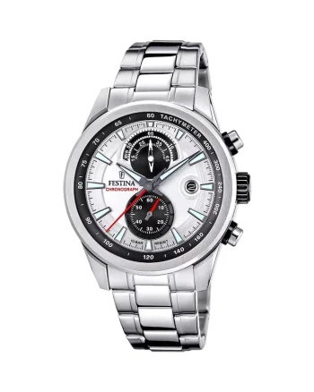 Ceas barbatesc  F20694/1 Quartz Argintiu