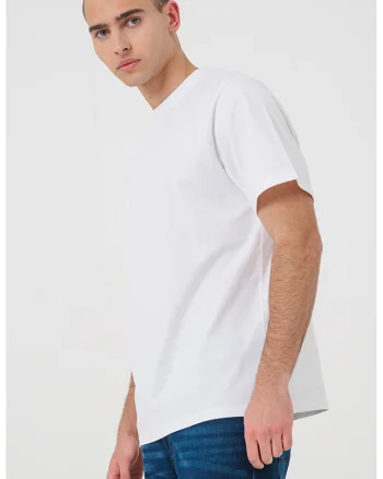 Tricou din bumbac cu imprimeu grafic, Alb/Verde persan