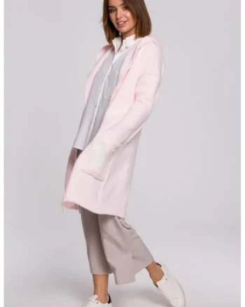Cardigan cu motiv de stea,  Roz