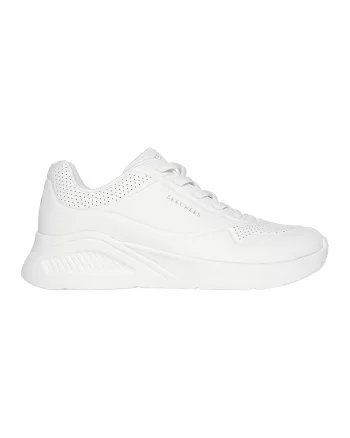 Pantofi sport de piele ecologica Uno Lite, Alb