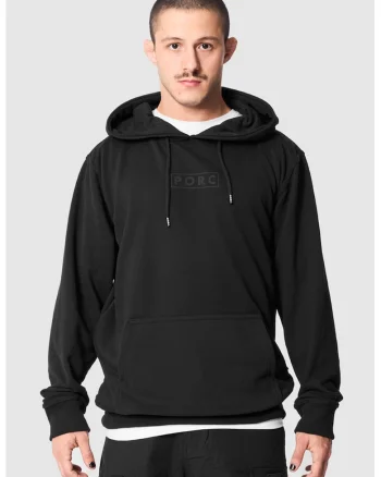 Hanorac unisex cu logo Nugget, Negru stins