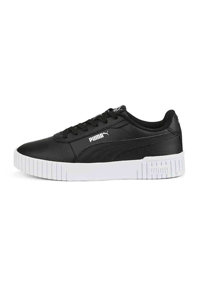 Pantofi sport de piele si piele ecologica Carina 2.0, Alb/Negru