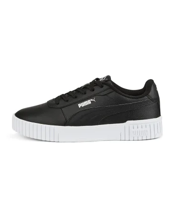 Pantofi sport de piele si piele ecologica Carina 2.0, Alb/Negru
