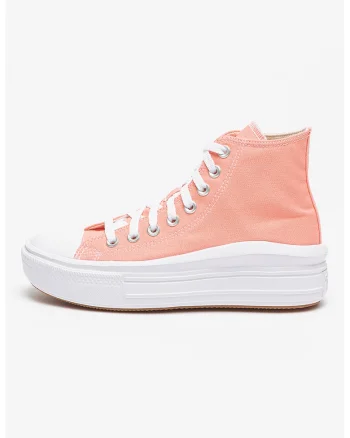 Tenisi wedge Chuck Taylor All Star Move, Alb/Coral