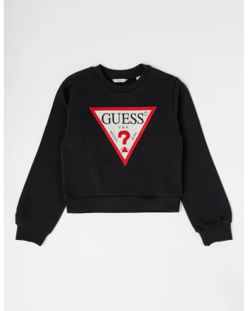 Bluza de trening cu strasuri, Negru/Rosu inchis/Alb murdar