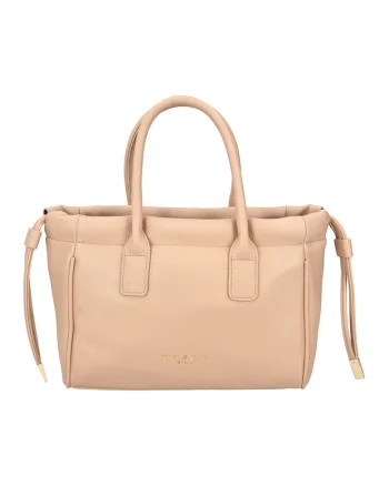 Geanta shopper din piele ecologica Capraia, Bej