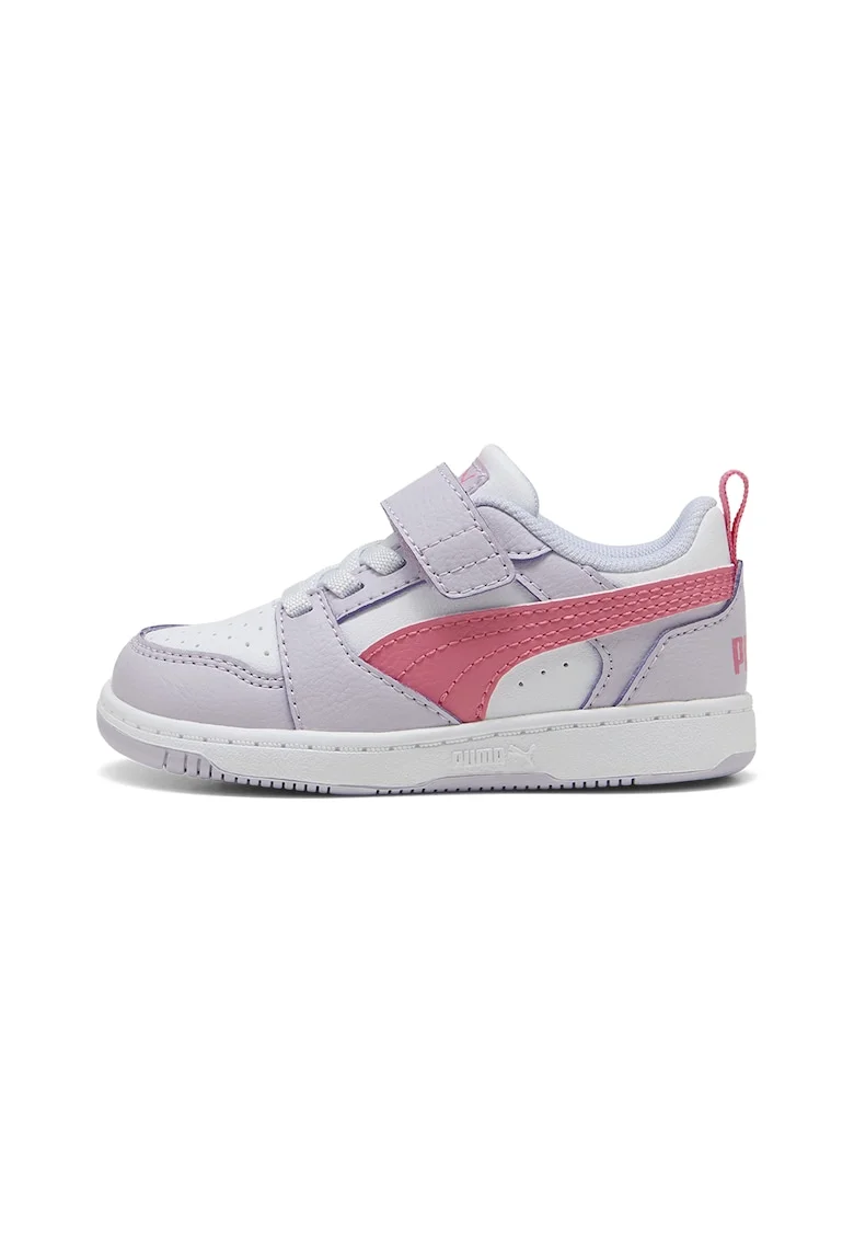 Pantofi Rebound v6 de piele ecologica, Alb/Coral/Lila
