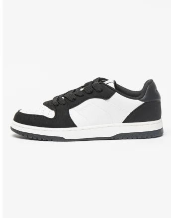 Pantofi sport low-cut Hadrian, Negru/Alb optic