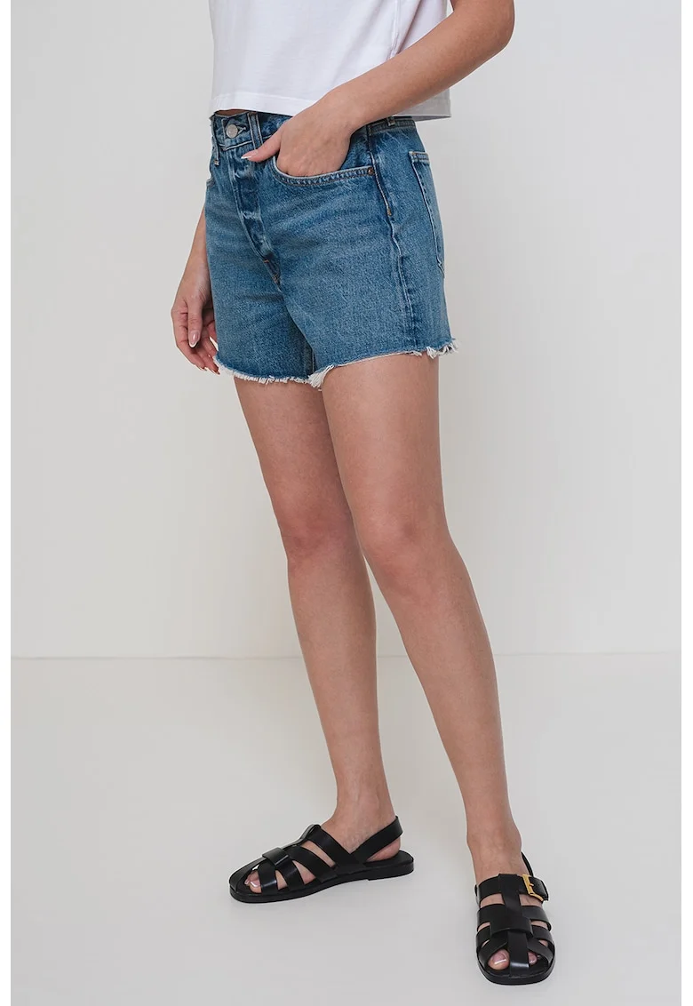 Pantaloni scurti din denim, Albastru inchis