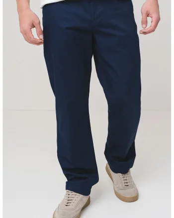 Pantaloni chino drepti Clarke, Albastru ultramarin