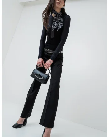 Bluza slim fit, Negru