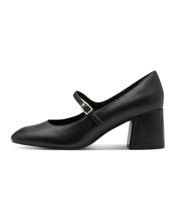 Pantofi Mary Jane din piele, Negru
