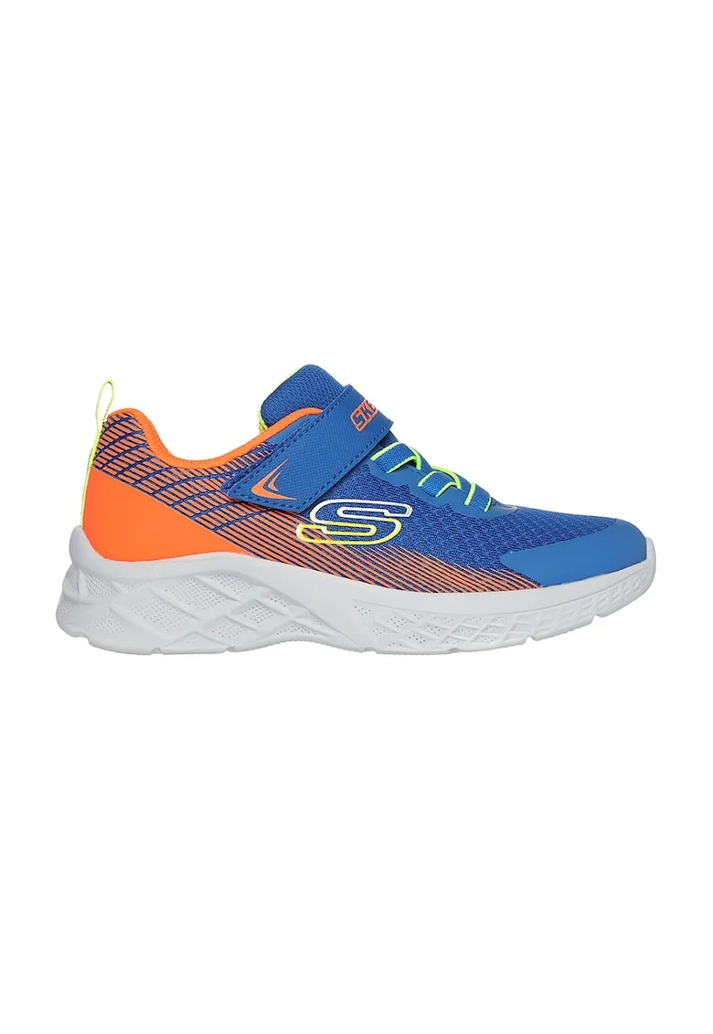 Pantofi sport cu inchidere velcro Microspec II, Portocaliu/Albastru royal