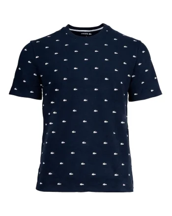 Tricou cu imprimeu logo, Alb/Albastru