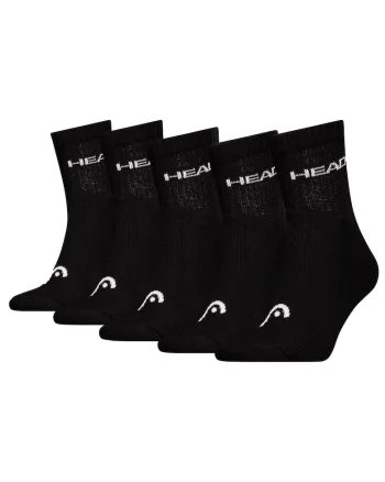 Set de sosete lungi unisex - 5 perechi, Negru