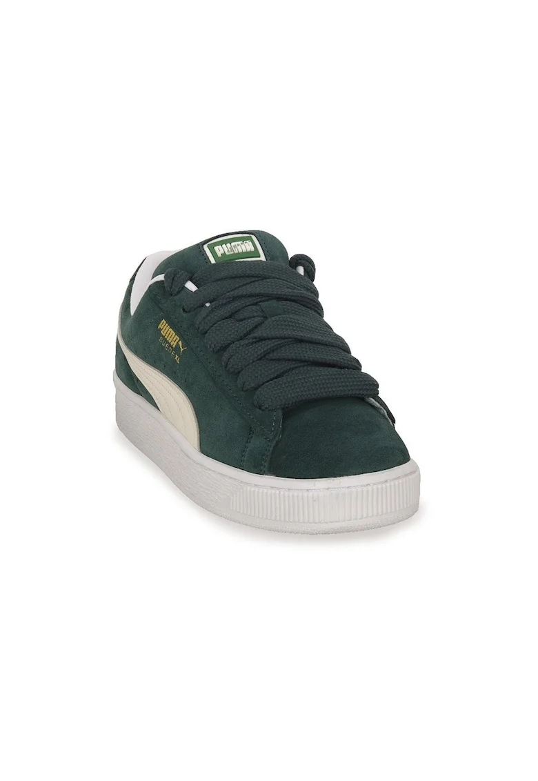 Pantofi sport XL Jasmine din piele intoarsa cu sireturi de rezerva, Verde