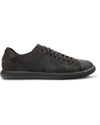 Pantofi sport de piele nabuc Soller, Gri