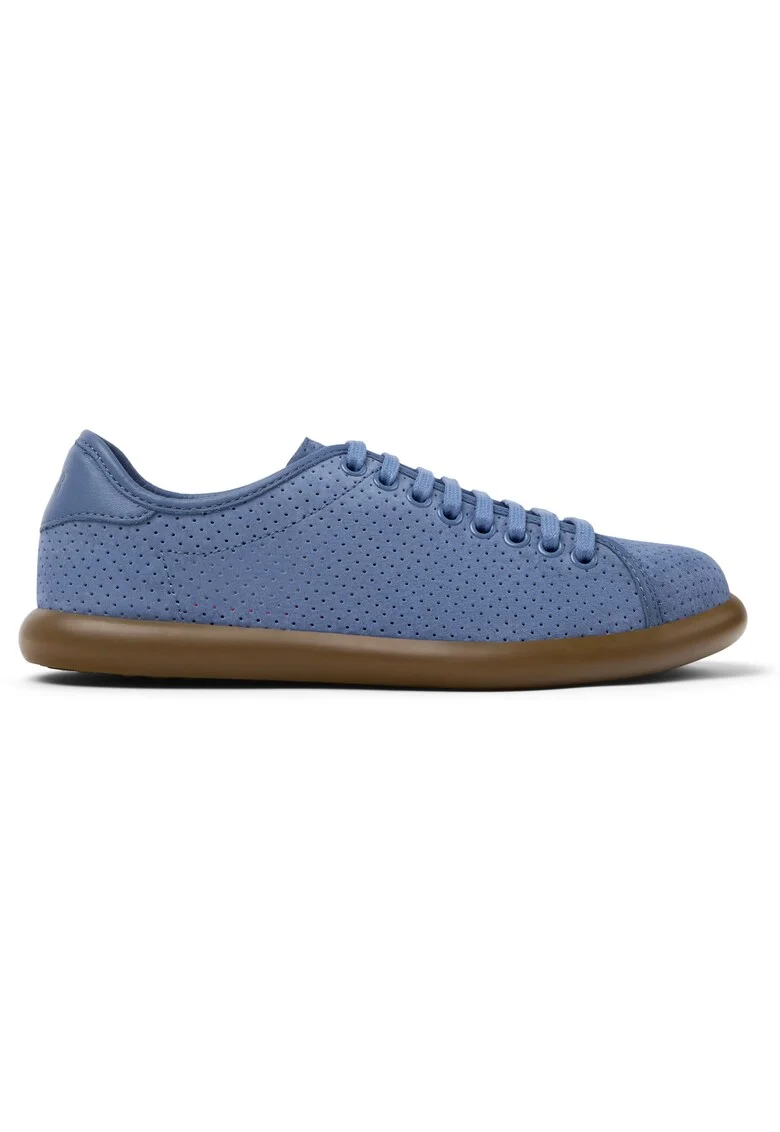 Pantofi sport de piele nabuc cu aspect perforat Pelotas Soller 27227, Albastru