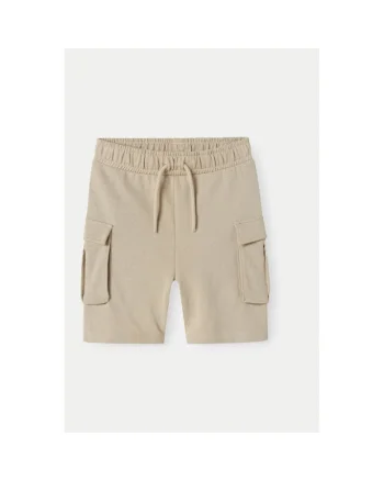 Pantaloni scurti baieti,  304938139, Bumbac/Poliester, Bej, Bej