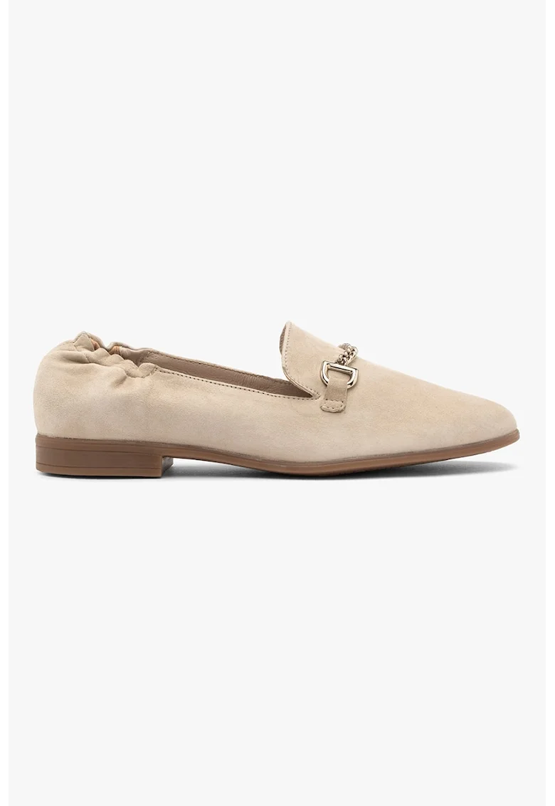 RYLKO, Pantofi loafer cu detalii metalice, Crem