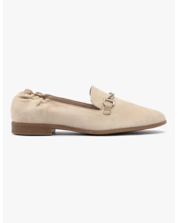 RYLKO, Pantofi loafer cu detalii metalice, Crem