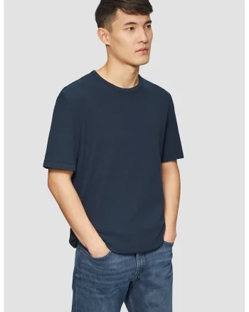 - Tricou lejer de bumbac, Bleumarin