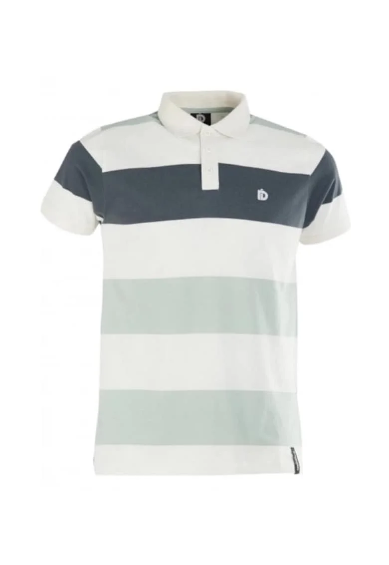 Tricou  Incognito Stripe Poloshirt, Verde deschis