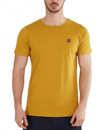 Tricou  Jaggy Structured T-Shirt, Galben