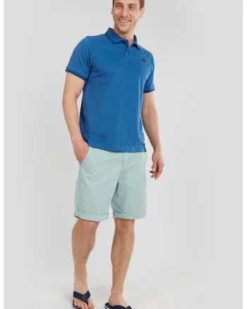 Tricou polo cu logo mic brodat Incognito, Albastru