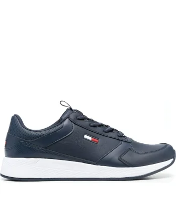 Pantofi sport barbati, TommyHilfiger, Piele, Albastru,