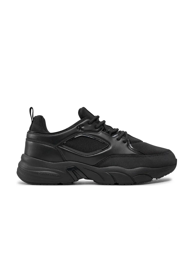 Pantofi dama  Retro Tennis Low Lace Mix Mg Mtr YW0YW01497, Negru