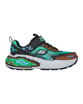 Pantofi sport Mega Craft cu velcro, Maro/Verde deschis