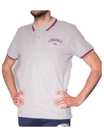 Tricou polo barbati model LOUPE21500, Gri