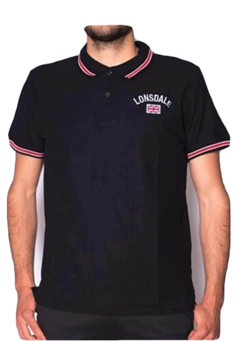 Tricou polo barbati model LOUPE21500, Negru