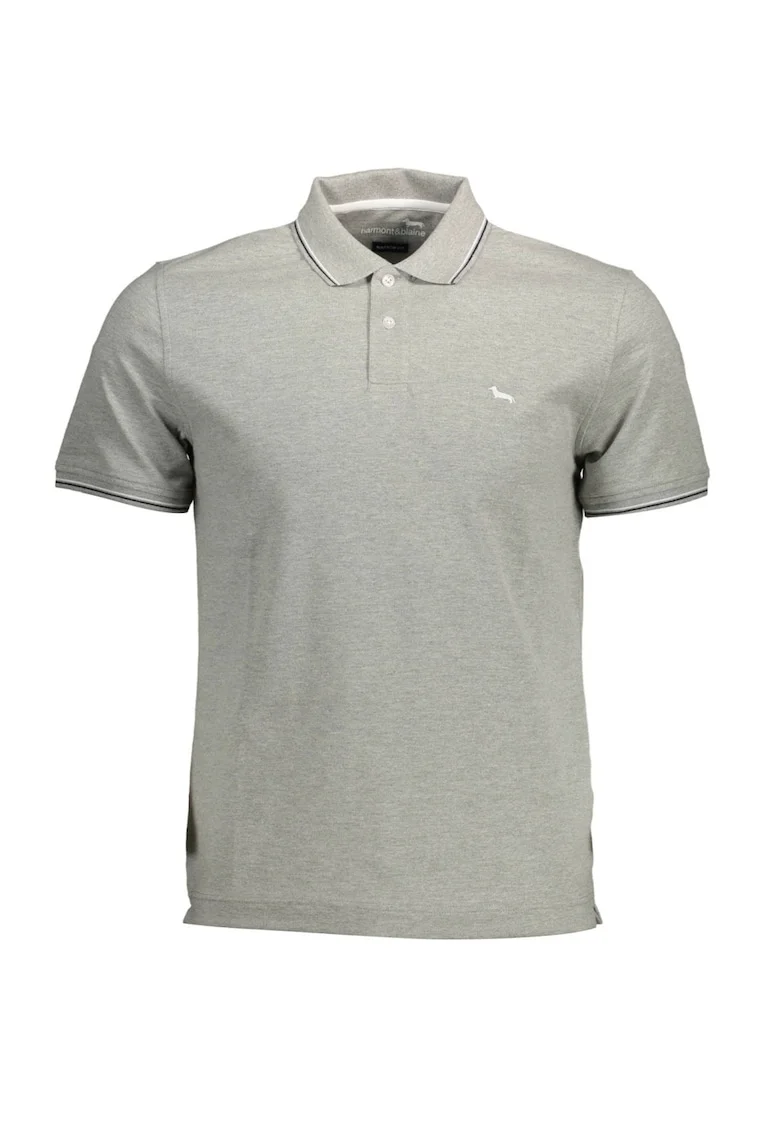 Tricou polo Barbati  LNH032-020862, Gri