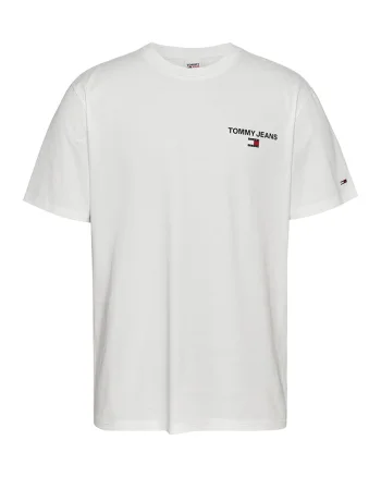 Tricou cu imprimeu logo pe partea din spate, Alb optic