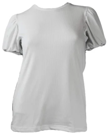Tricou cu maneci scurte pentru dama, Alb