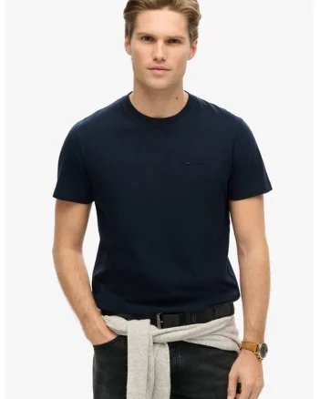 Tricou slim fit de bumbac Essential, Albastru ultramarin