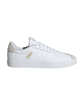 Pantofi sport VL Court 3.0 cu detalii de piele intoarsa, Alb optic