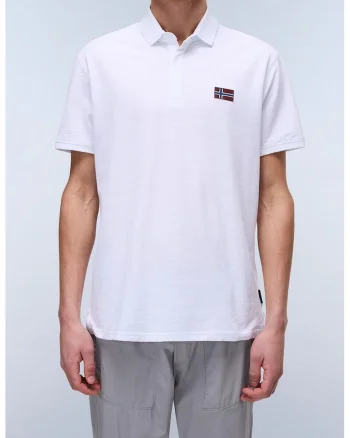 Tricou pollo din bumbac pique Ebea, Albastru glaciar