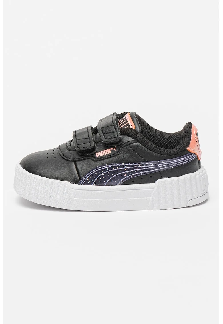 Pantofi sport Carina cu velcro 3.0 Blurry Dreams, Negru/Violet