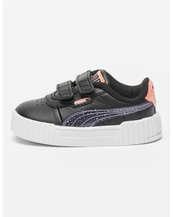 Pantofi sport Carina cu velcro 3.0 Blurry Dreams, Negru/Violet