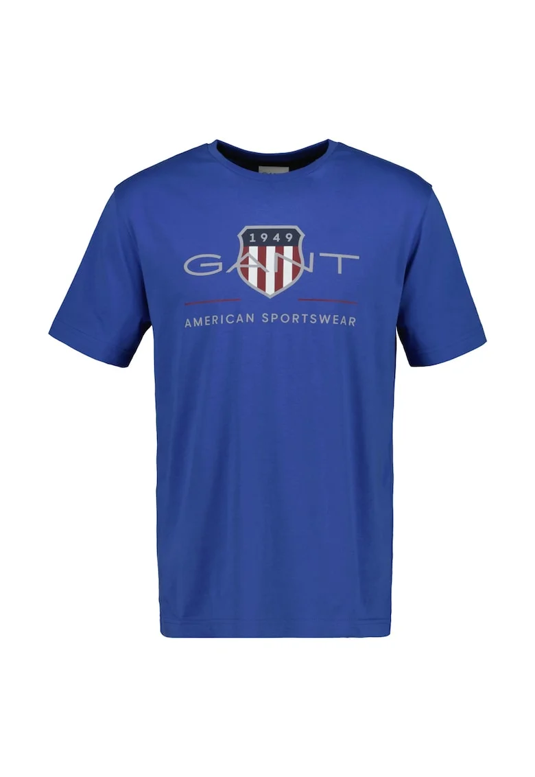Tricou regular fit cu imprimeu logo Archive Shield, Albastru indigo
