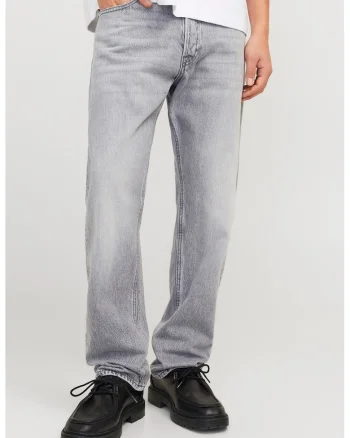 Blugi relaxed fit, Gri deschis