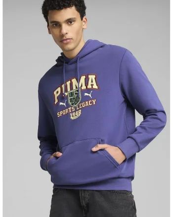 Hanorac de bumbac cu logo, Violet/Bej