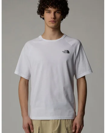 Tricou cu decolteu rotund, Alb
