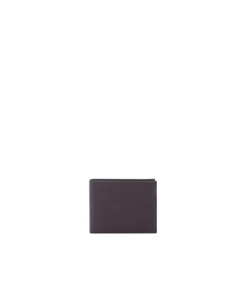 Portofel din piele cu compartimente pentru carduri si bancnote, Maro taupe