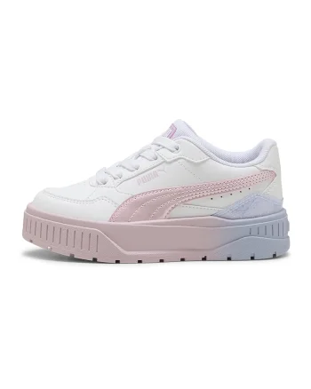 Pantofi sport low-cut flatform, Alb/Roz