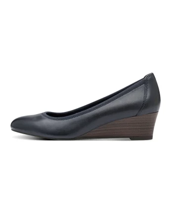 Pantofi din piele cu talpa wedge